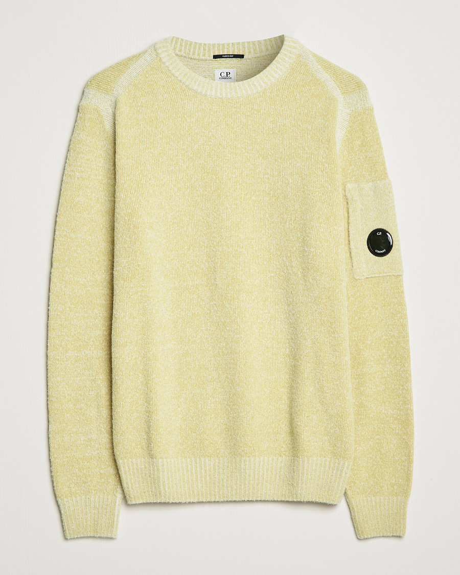 Herren | Pullover | C.P. Company | Fleece Knit Lens Roundneck Yellow