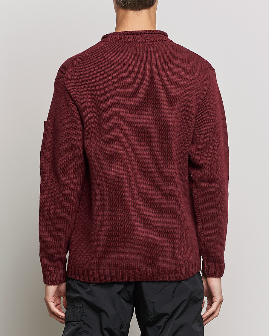 Herren | Pullover | C.P. Company | Lambswool Lens Roundneck Bordeaux