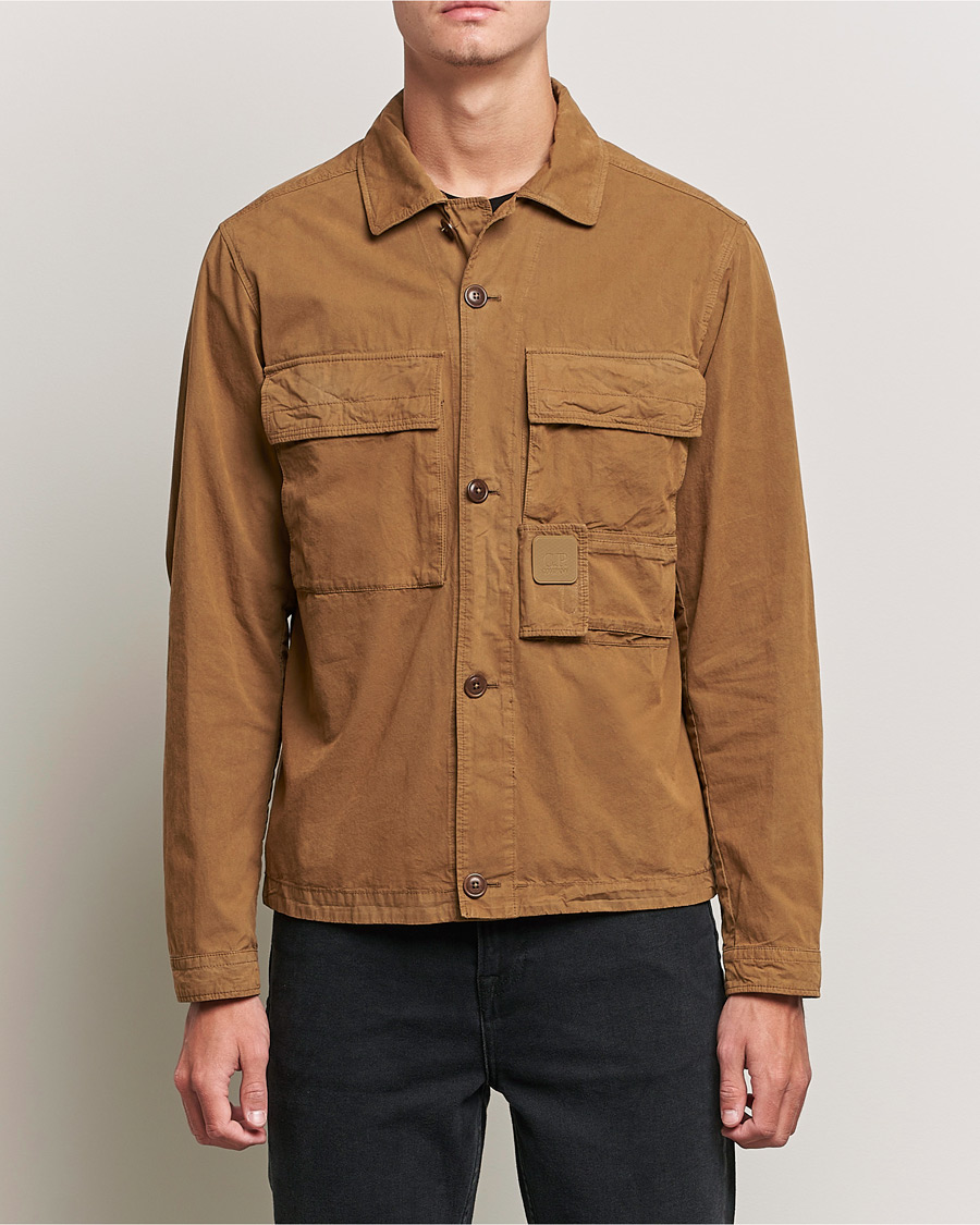 Herren | Hemden | C.P. Company | Metropolis Micro Reps Diamond Peach Overshirt Khaki