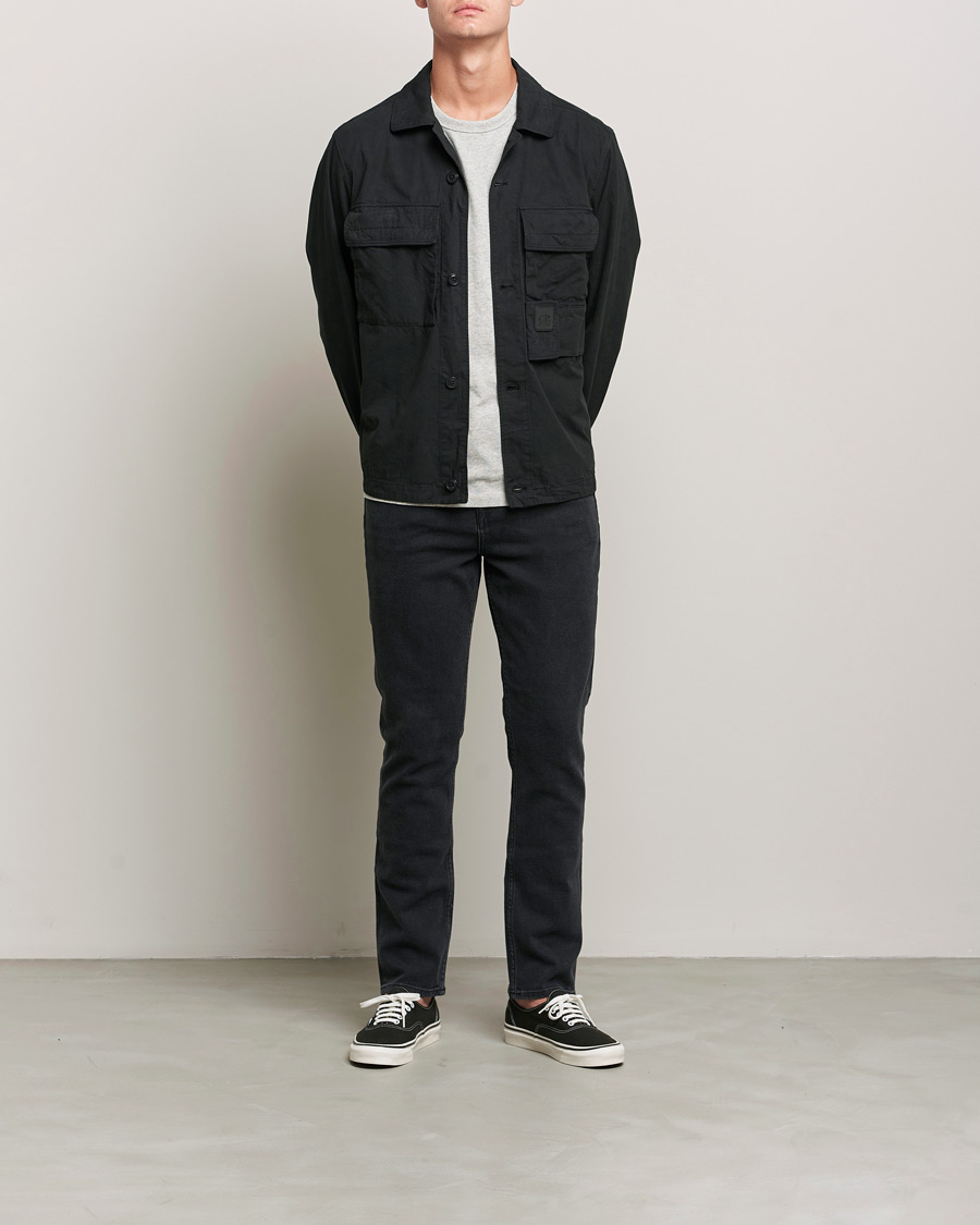 Herren | Hemden | C.P. Company | Metropolis Micro Reps Diamond Peach Overshirt Black