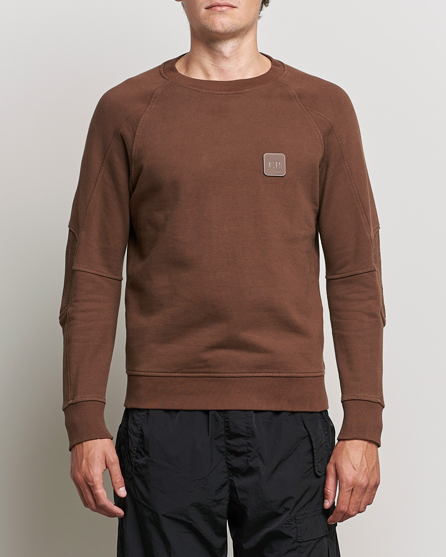 Herren | Pullover | C.P. Company | Metropolis Diagonal Raised Fleece Sweat Brown