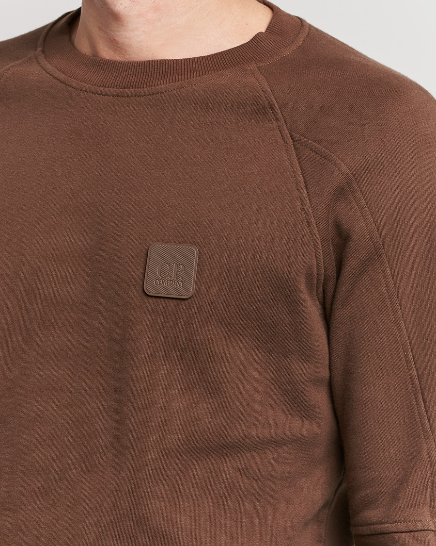 Herren | Pullover | C.P. Company | Metropolis Diagonal Raised Fleece Sweat Brown