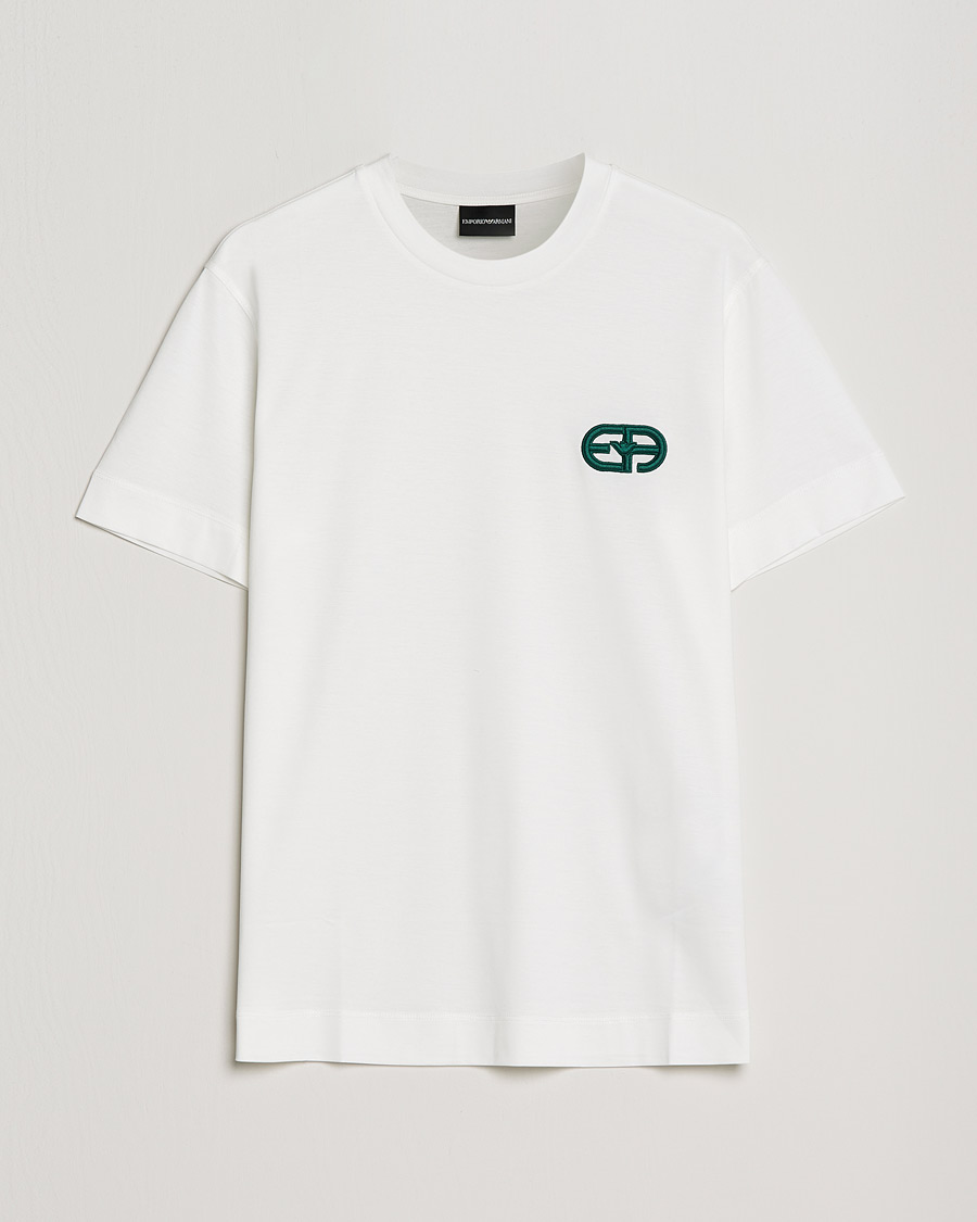 Herren | T-Shirts | Emporio Armani | Cotton Tencel Tee Creme