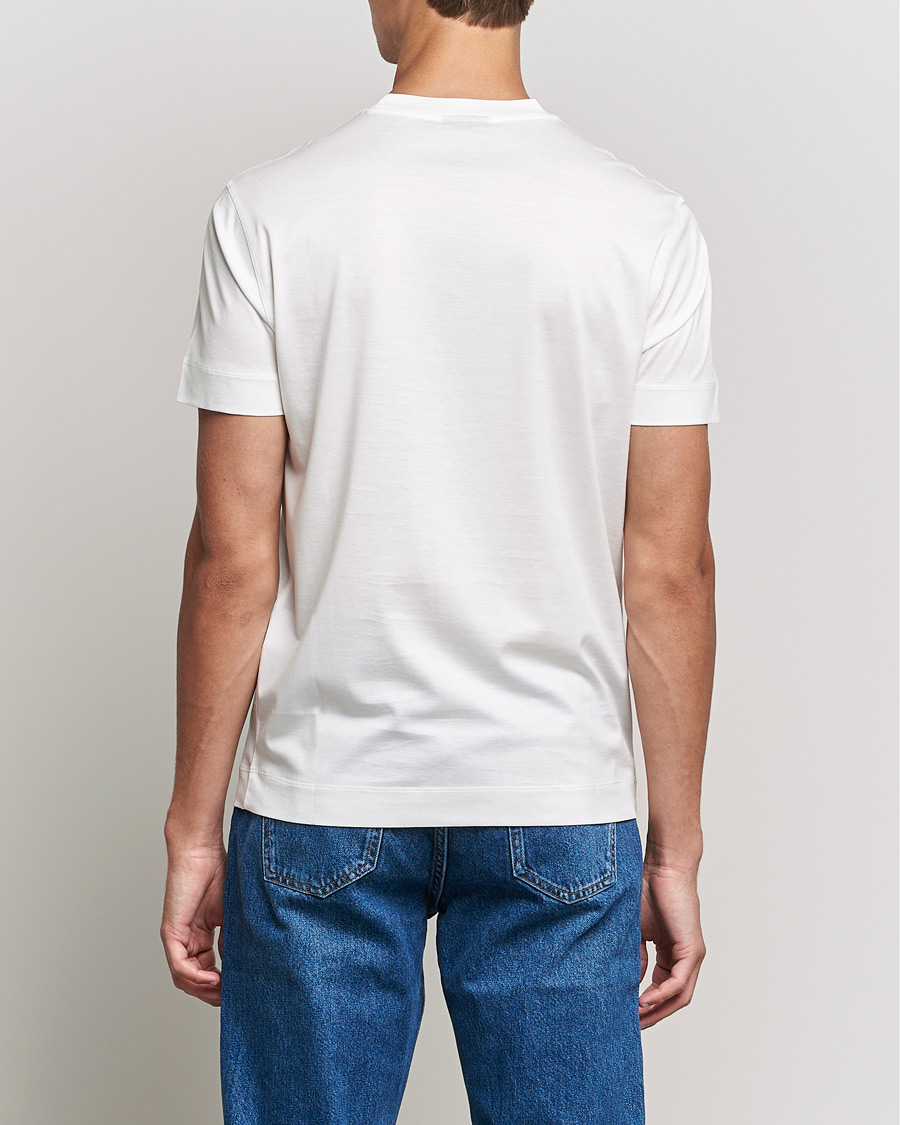 Herren | T-Shirts | Emporio Armani | Cotton Tencel Tee Creme