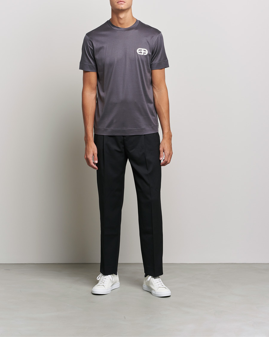 Herren | T-Shirts | Emporio Armani | Cotton Tencel Tee Grey