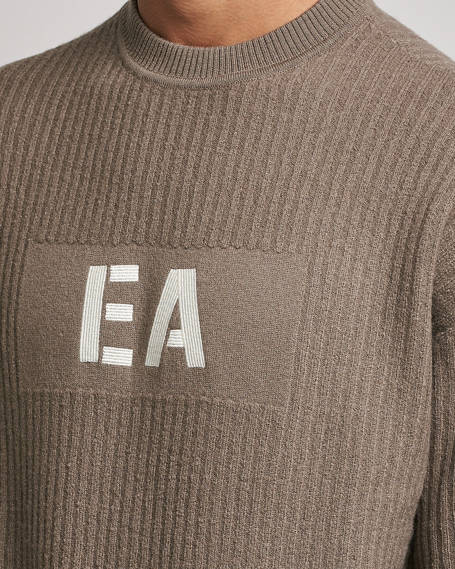 Herren | Pullover | Emporio Armani | Wool Logo Sweater Camel