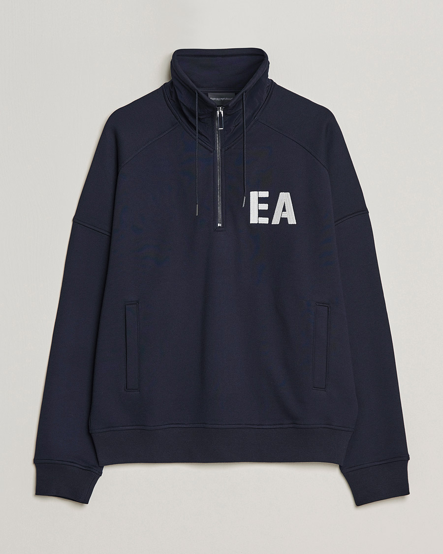 Herren | Pullover | Emporio Armani | Half Zip Sweater Navy