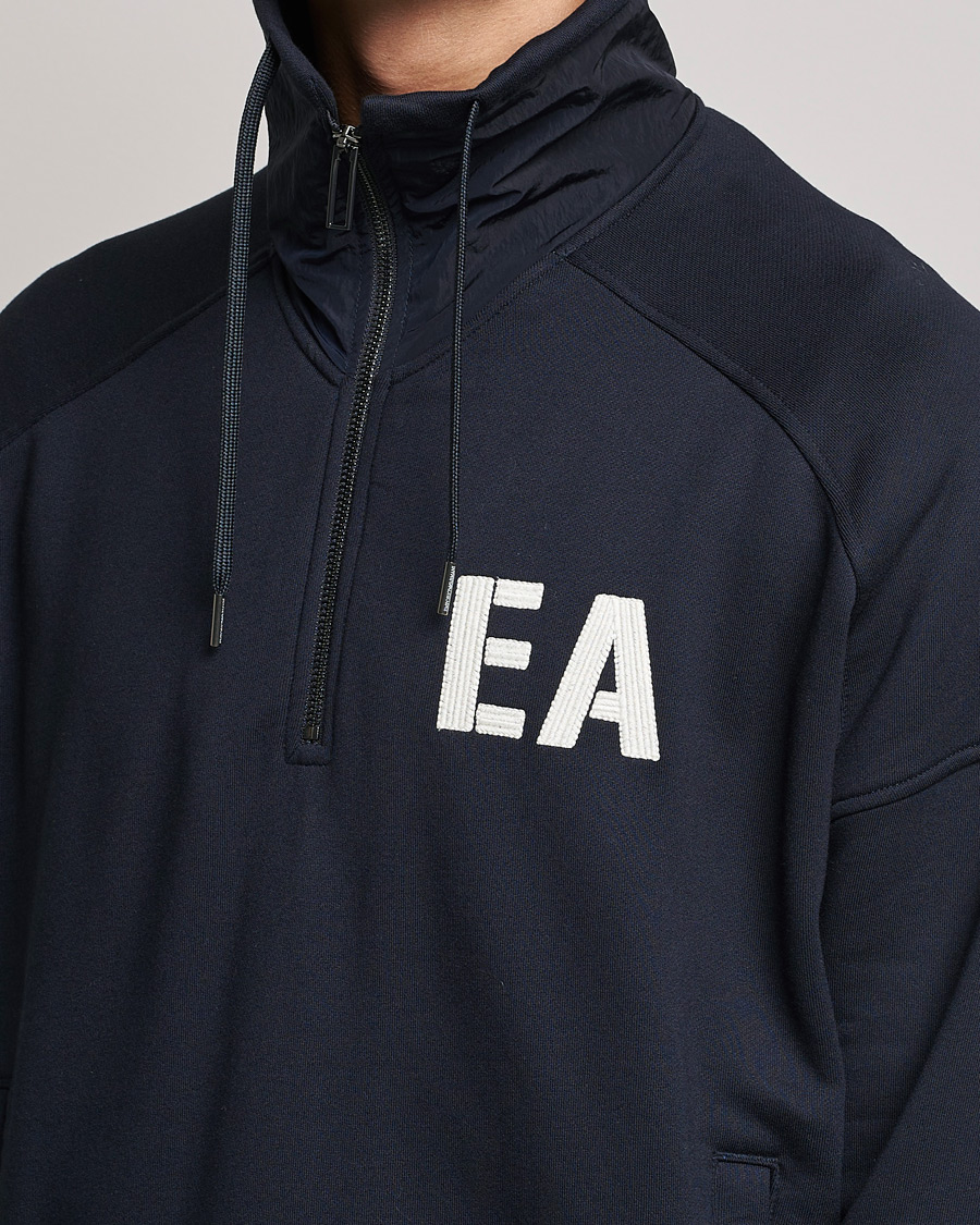 Herren | Pullover | Emporio Armani | Half Zip Sweater Navy