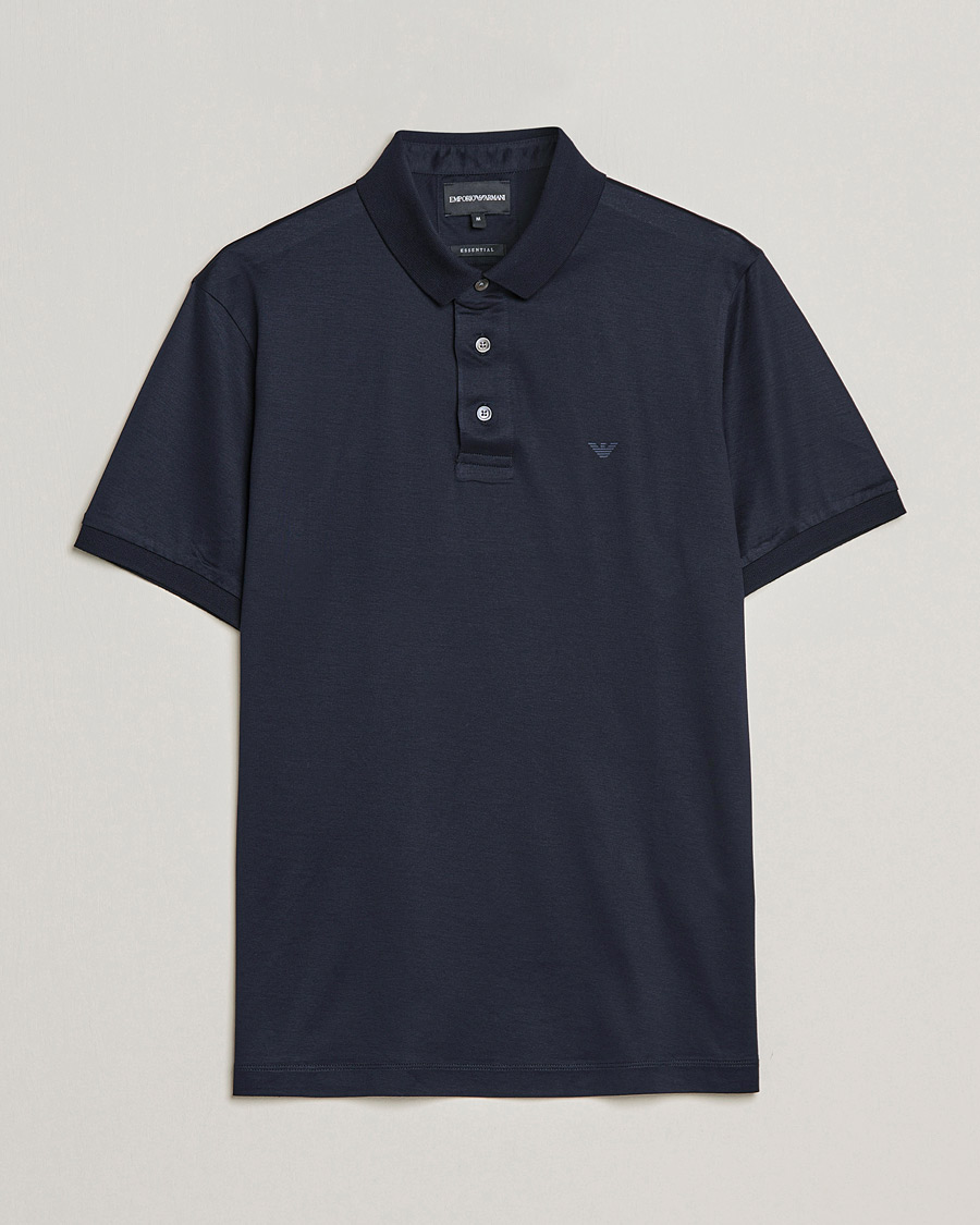 Herren | Poloshirts | Emporio Armani | Cotton Stretch  Pique Navy