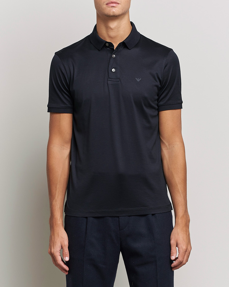 Herren | Poloshirts | Emporio Armani | Cotton Stretch  Pique Navy