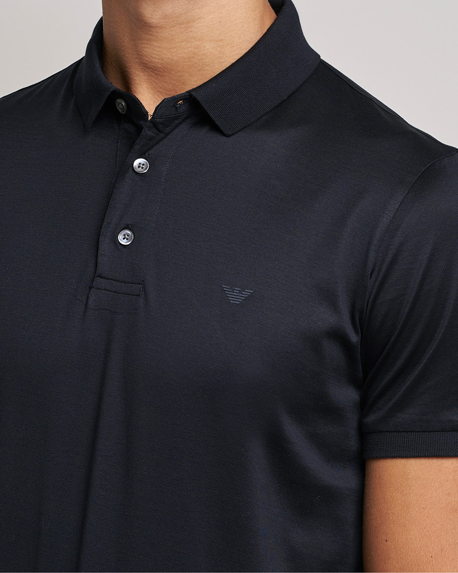 Herren | Poloshirts | Emporio Armani | Cotton Stretch  Pique Navy