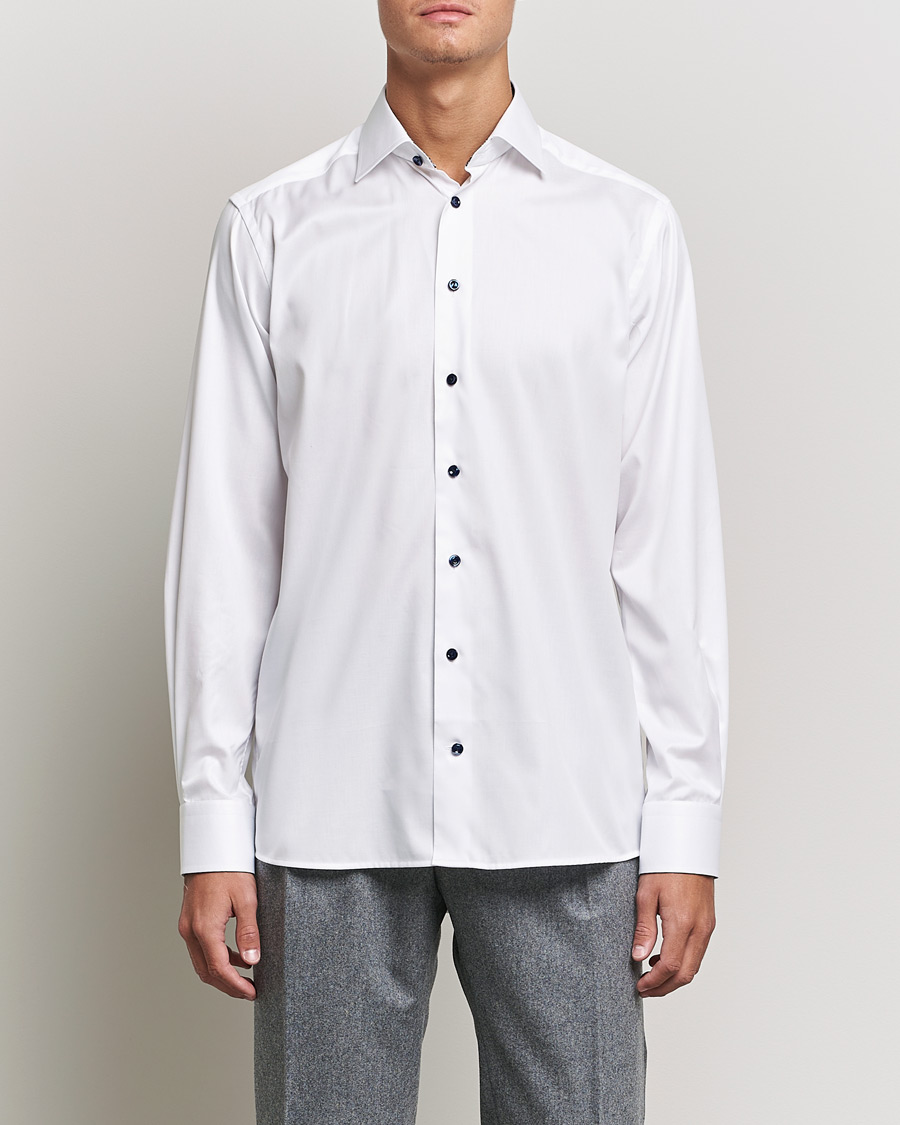 Herren | Hemden | Eton | Organic Cotton Signature Twill Contemporary Shirt White