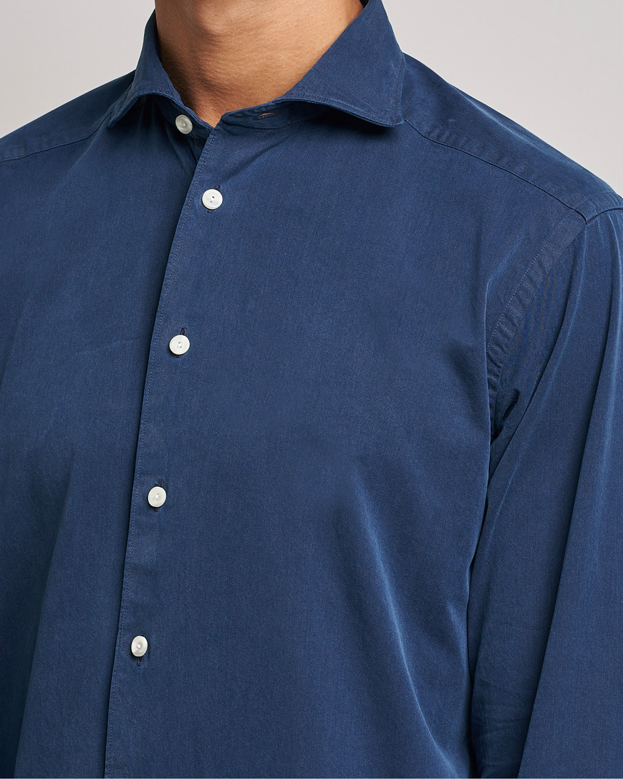 Herren | Hemden | Eton | Recycled Cotton Denim Shirt Blue