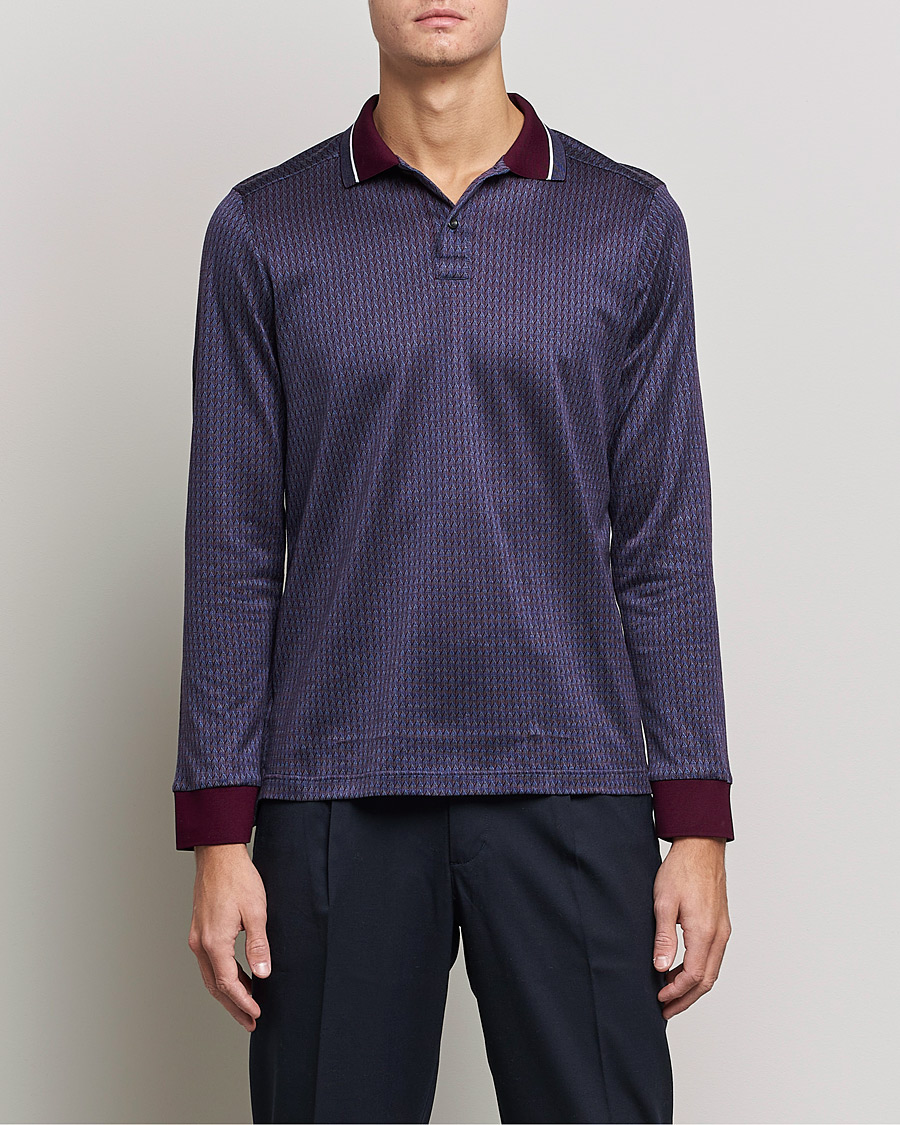 Herren | Pullover | Eton | Jacuard Polo Shirt Red
