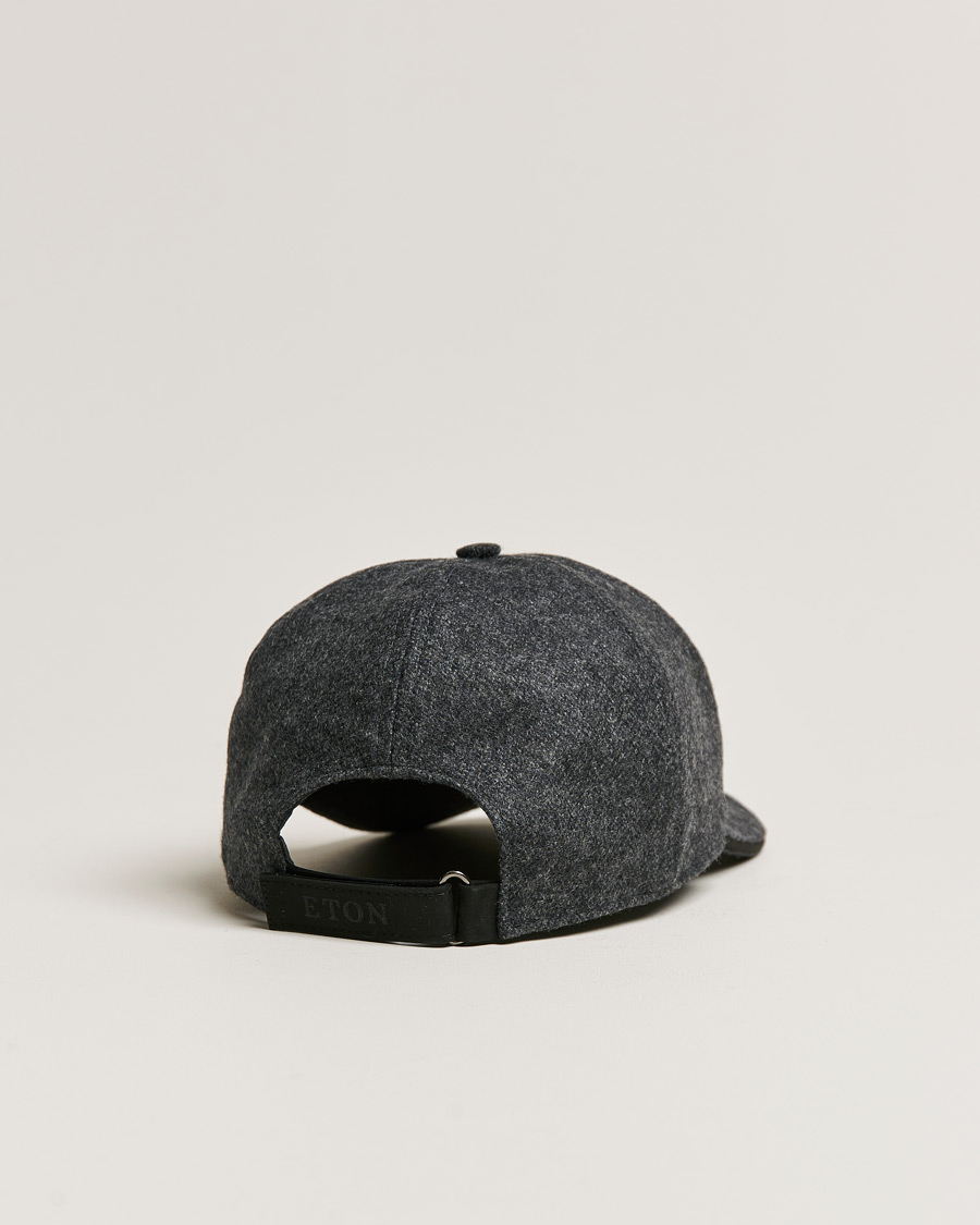 Herren | Eton Wool Baseboll Cap Grey | Eton | Wool Baseboll Cap Grey