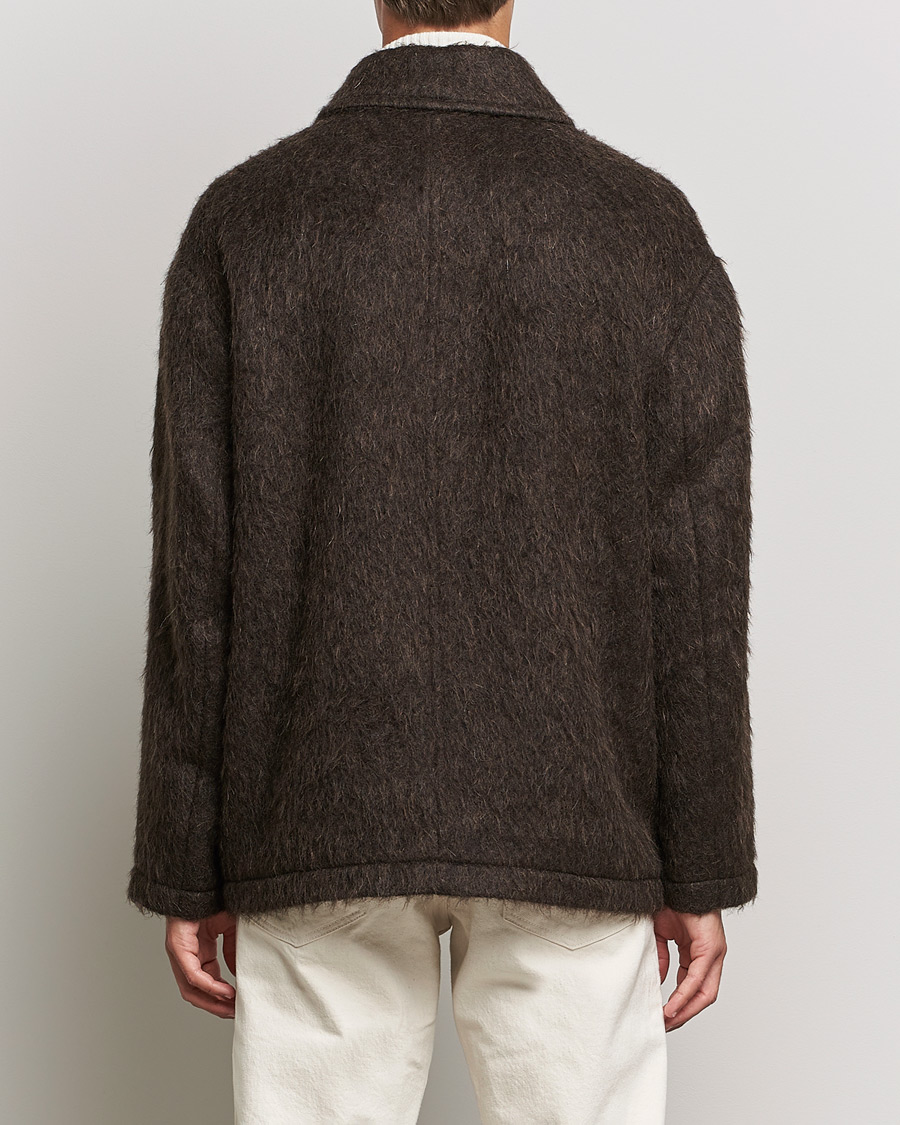 Herren | Jacken | Filippa K | Seattle Hairy Coat Dark Brown