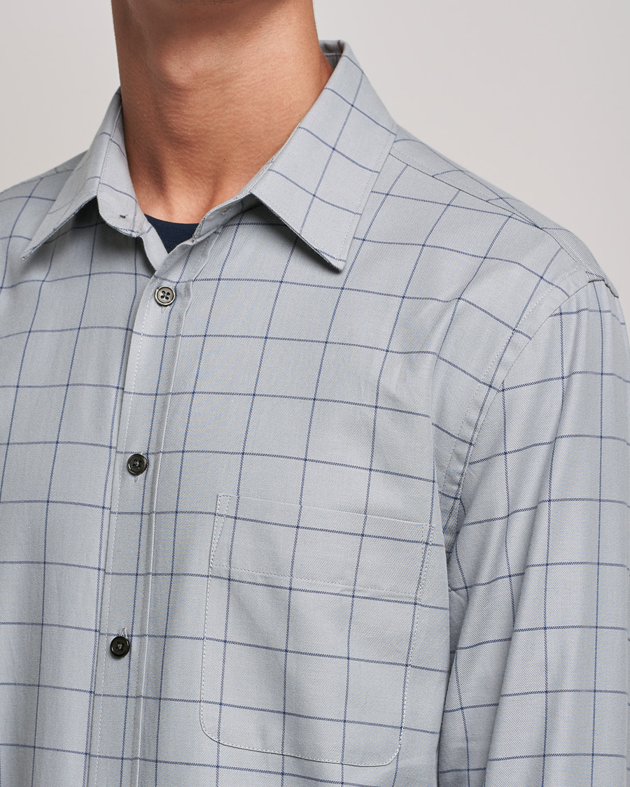 Herren | Hemden | Filippa K | Rob Checked Shirt Light Grey