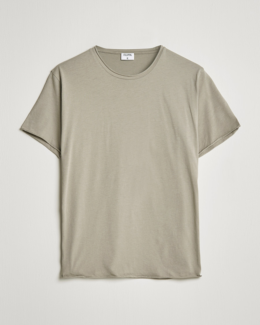 Herren | T-Shirts | Filippa K | Roll Neck Tee Oyster Grey