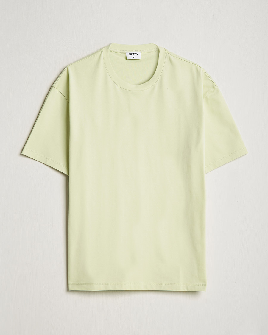 Herren | T-Shirts | Filippa K | Brushed Cotton Tee Pale Green