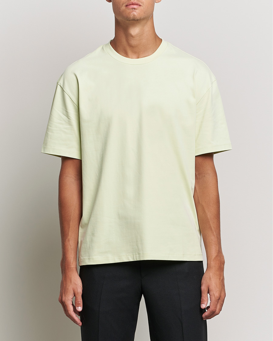 Herren | T-Shirts | Filippa K | Brushed Cotton Tee Pale Green