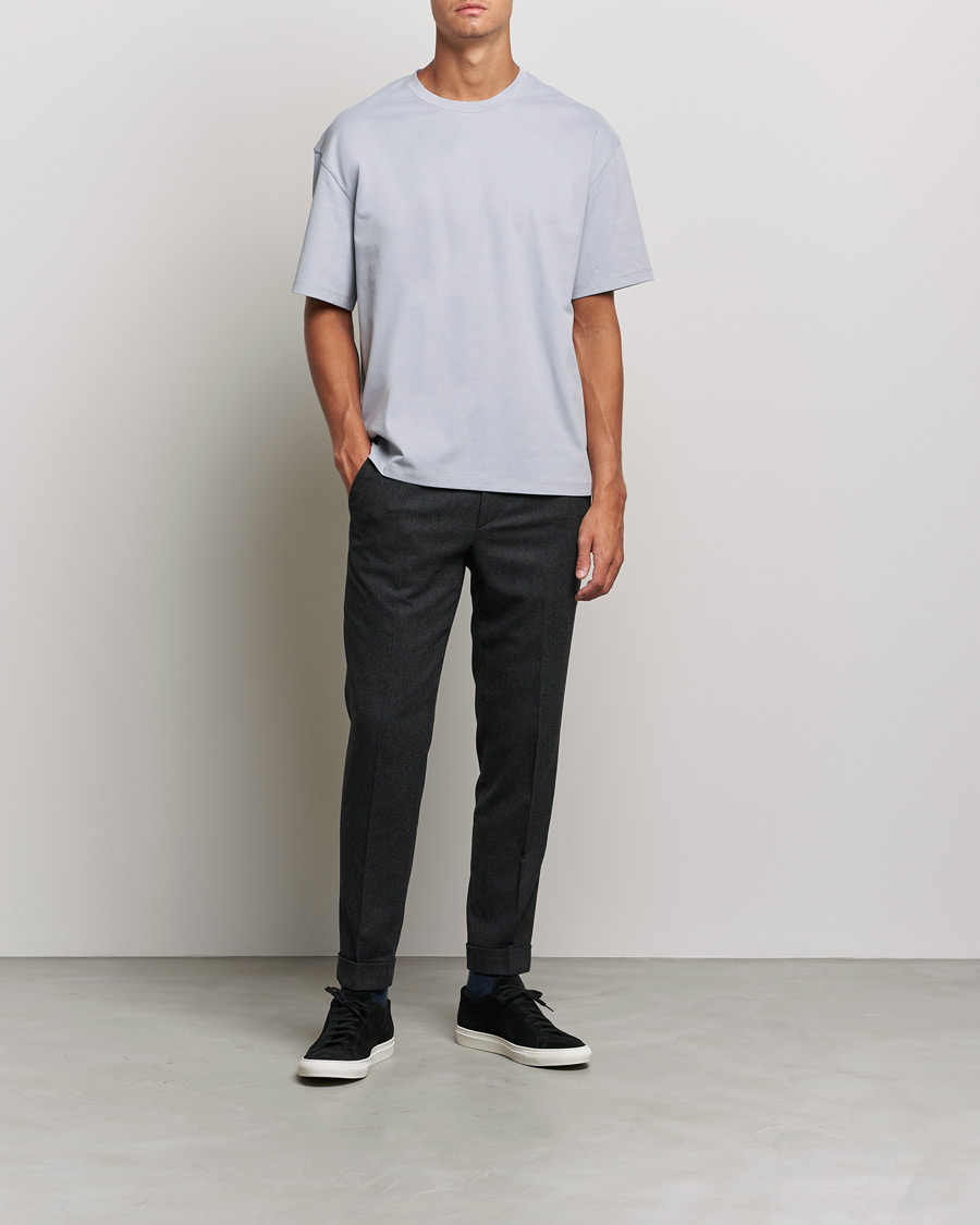 Herren | T-Shirts | Filippa K | Brushed Cotton Tee Fog Blue