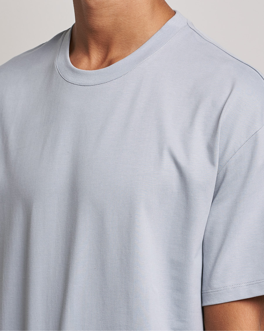 Herren | T-Shirts | Filippa K | Brushed Cotton Tee Fog Blue