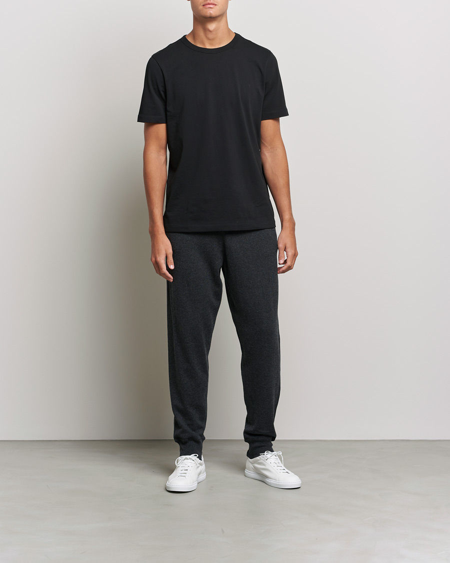 Herren | Hosen | Filippa K | Hall Cotton Wool Trouser Antracite Melange