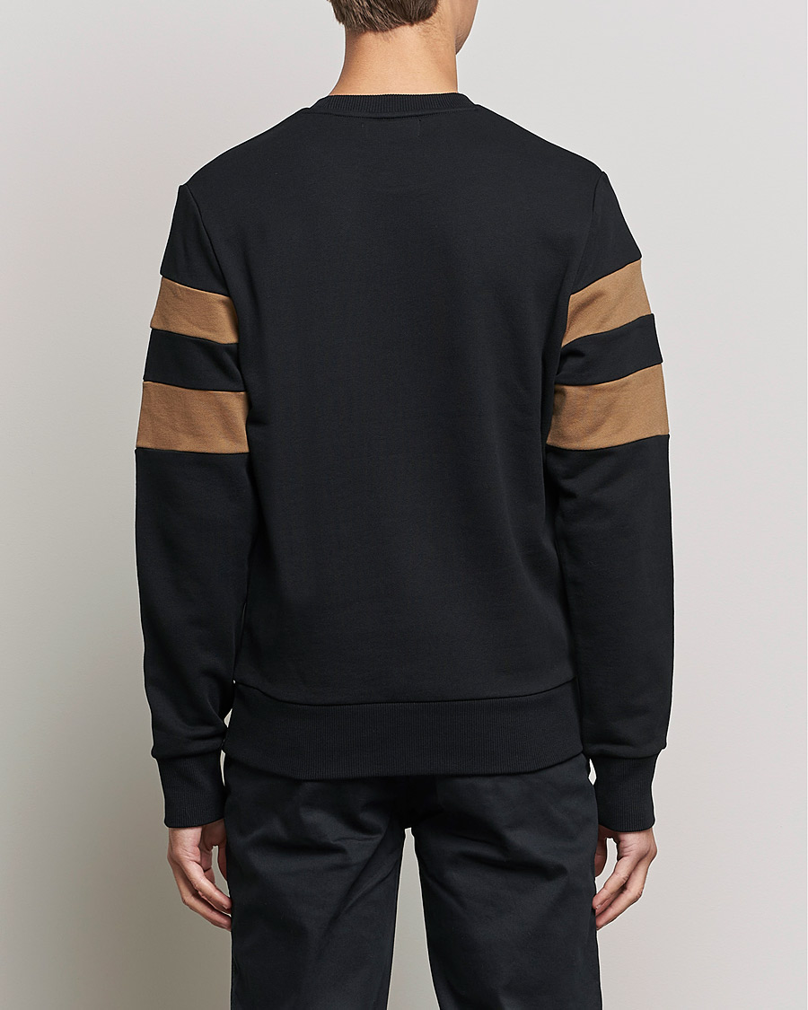 Herren | Pullover | Fred Perry | Branded Tipped Sleeve Sweatshirt Black