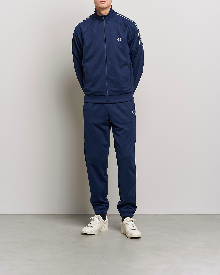 Herren | Pullover | Fred Perry | Tapped Sleeve Track Jacket Blue