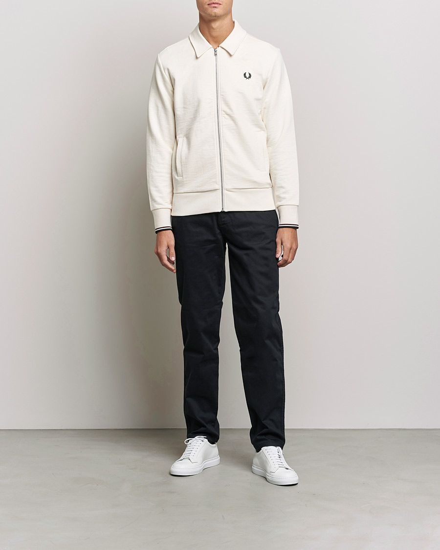 Herren | Pullover | Fred Perry | Zip Though Sweatshirt Ecru
