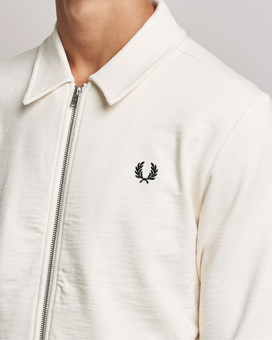 Herren | Pullover | Fred Perry | Zip Though Sweatshirt Ecru
