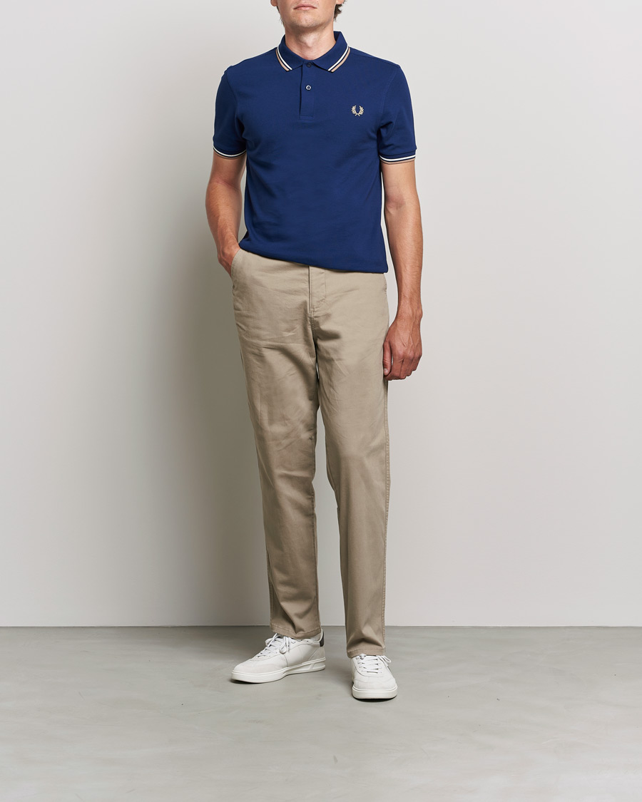 Herren | Poloshirts | Fred Perry | Twin Tipped Shirt Navy