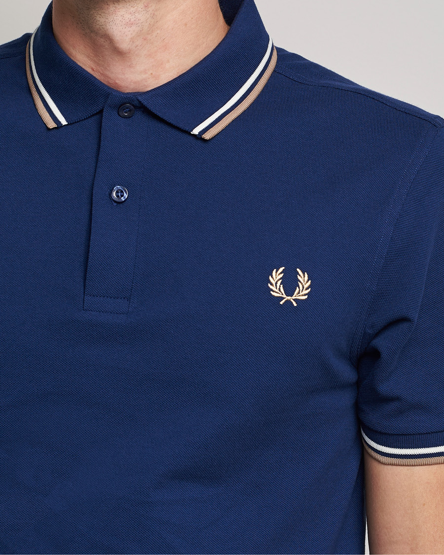 Herren | Poloshirts | Fred Perry | Twin Tipped Shirt Navy
