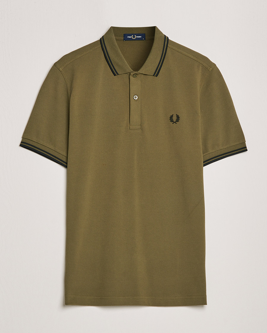 Herren | Poloshirts | Fred Perry | Twin Tipped Shirt Uniform Green