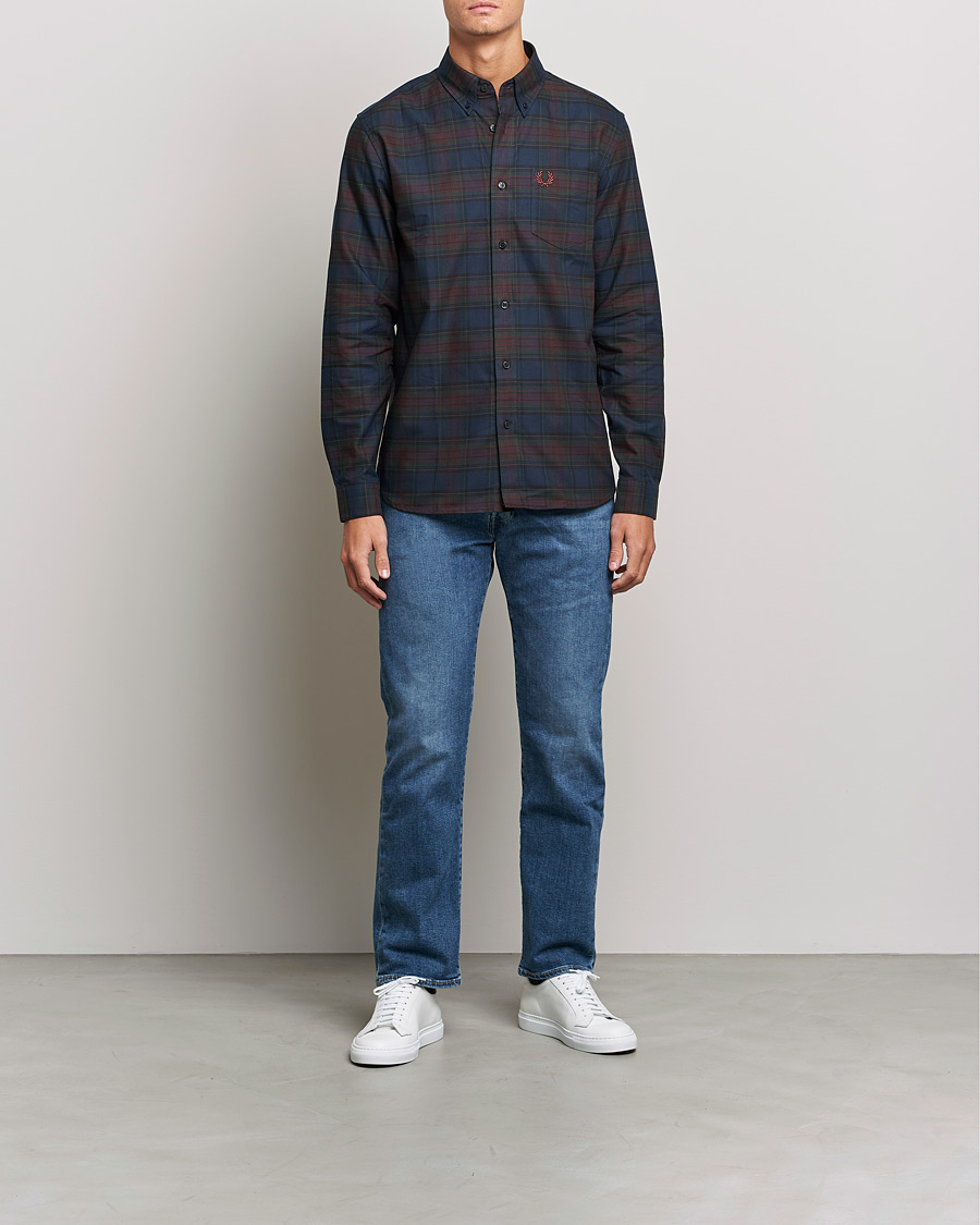 Herren | Hemden | Fred Perry | Tartan Shirt Navy