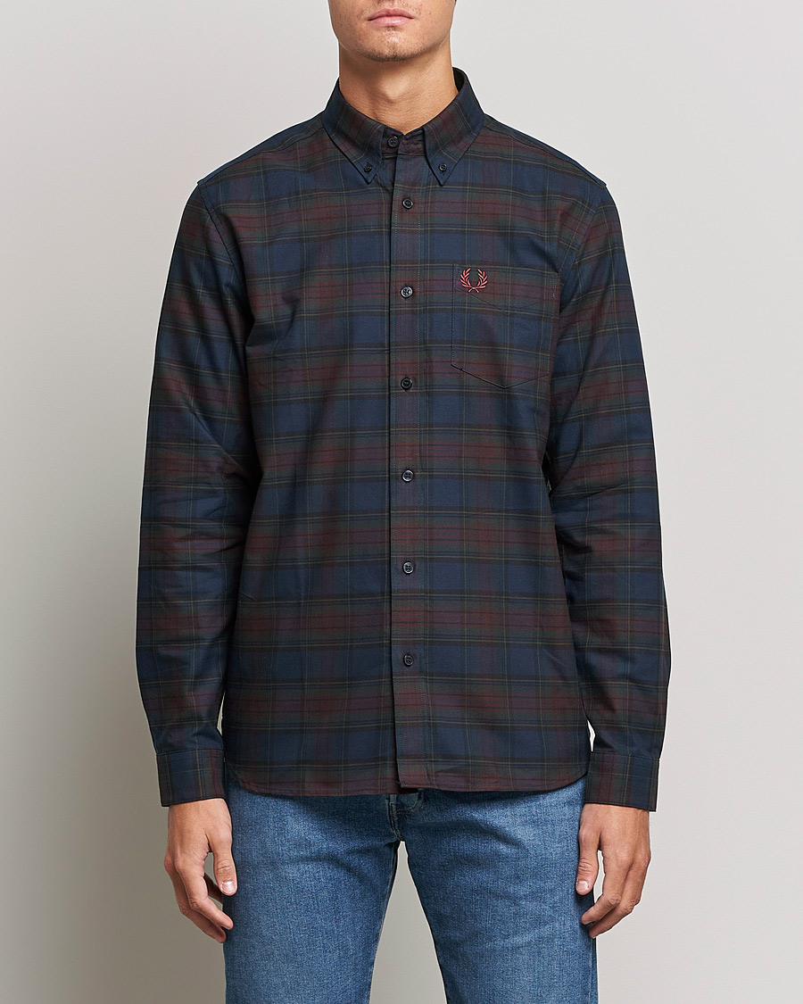 Herren | Hemden | Fred Perry | Tartan Shirt Navy