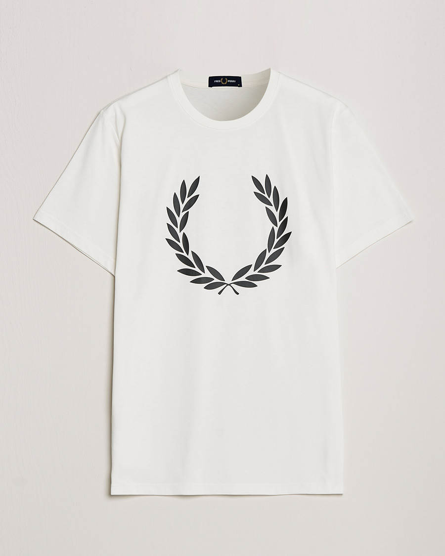 Herren | T-Shirts | Fred Perry | Laurel Wreath T-Shirt Snow White