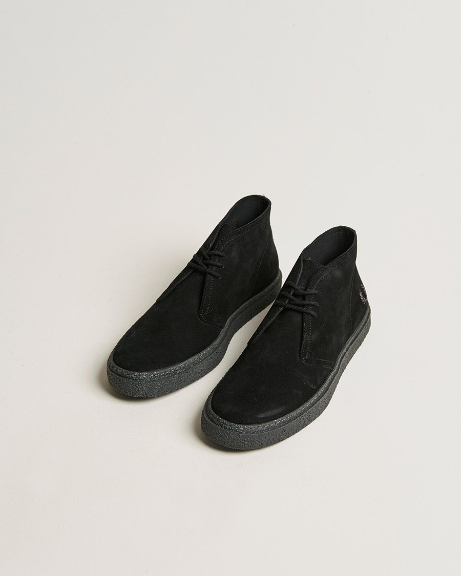 Herren | Fred Perry Hawley Suede Chukka Boot Black | Fred Perry | Hawley Suede Chukka Boot Black