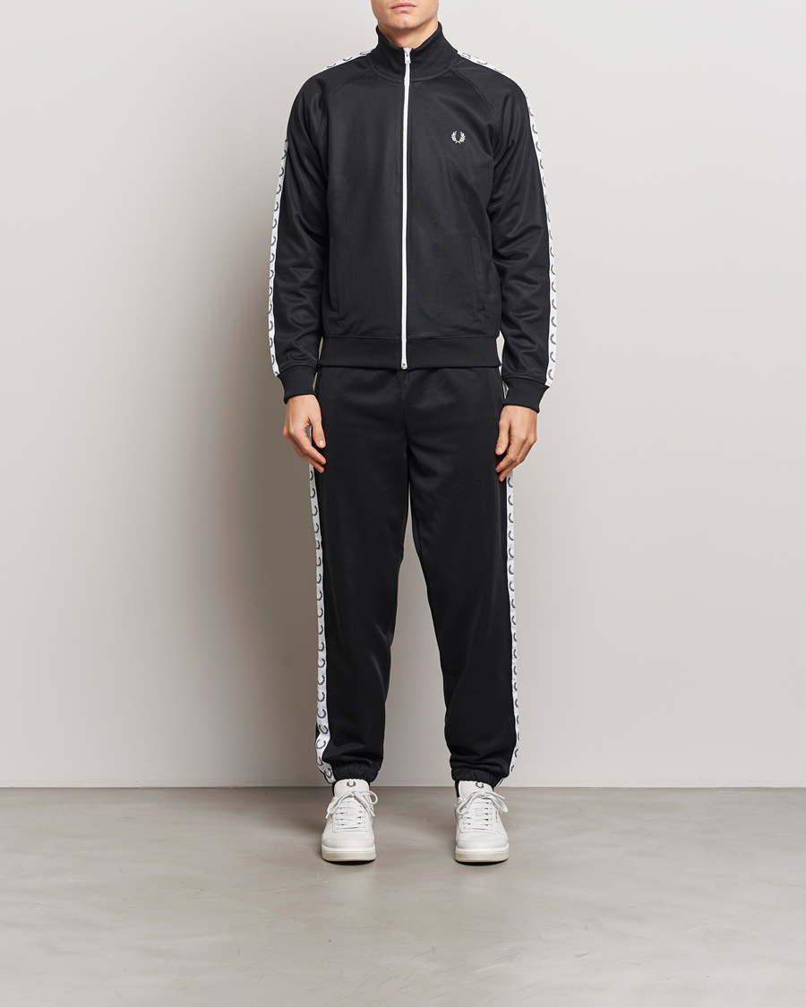 Herren | Pullover | Fred Perry | Taped Track Jacket Black