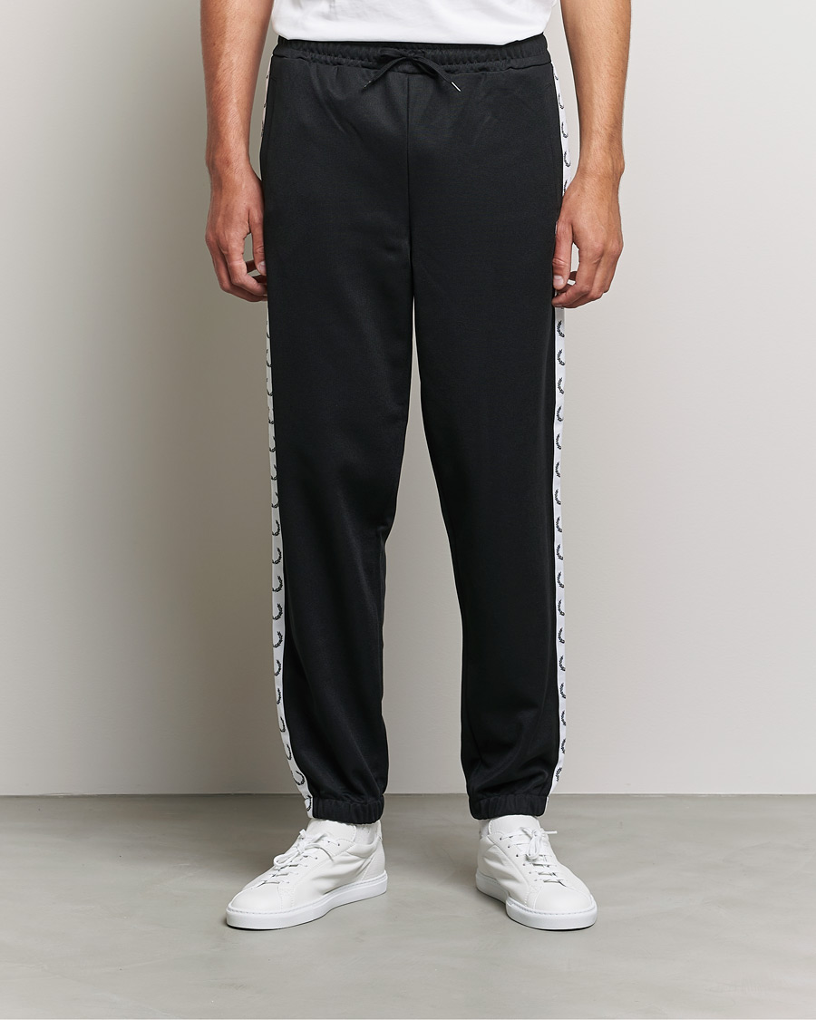 Herren | Best of British | Fred Perry | Taped Track Pants Black