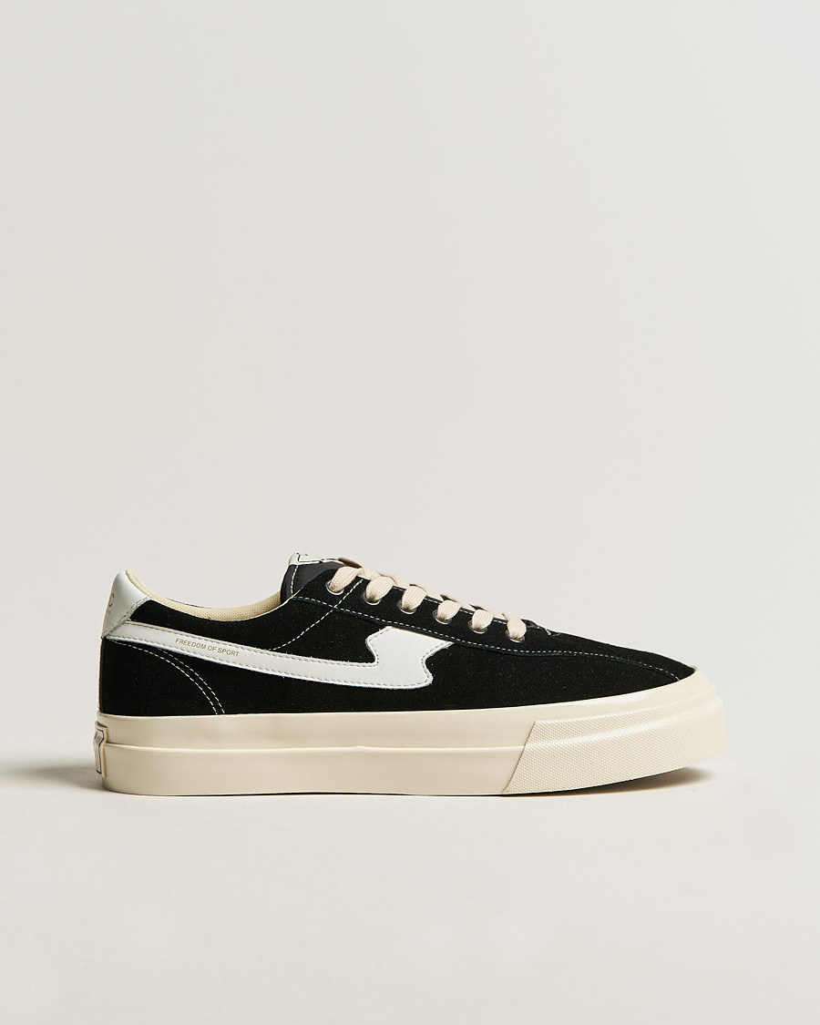 Herren | Stepney Workers Club Dellow S-Strike Suede Sneaker Black/White | Stepney Workers Club | Dellow S-Strike Suede Sneaker Black/White