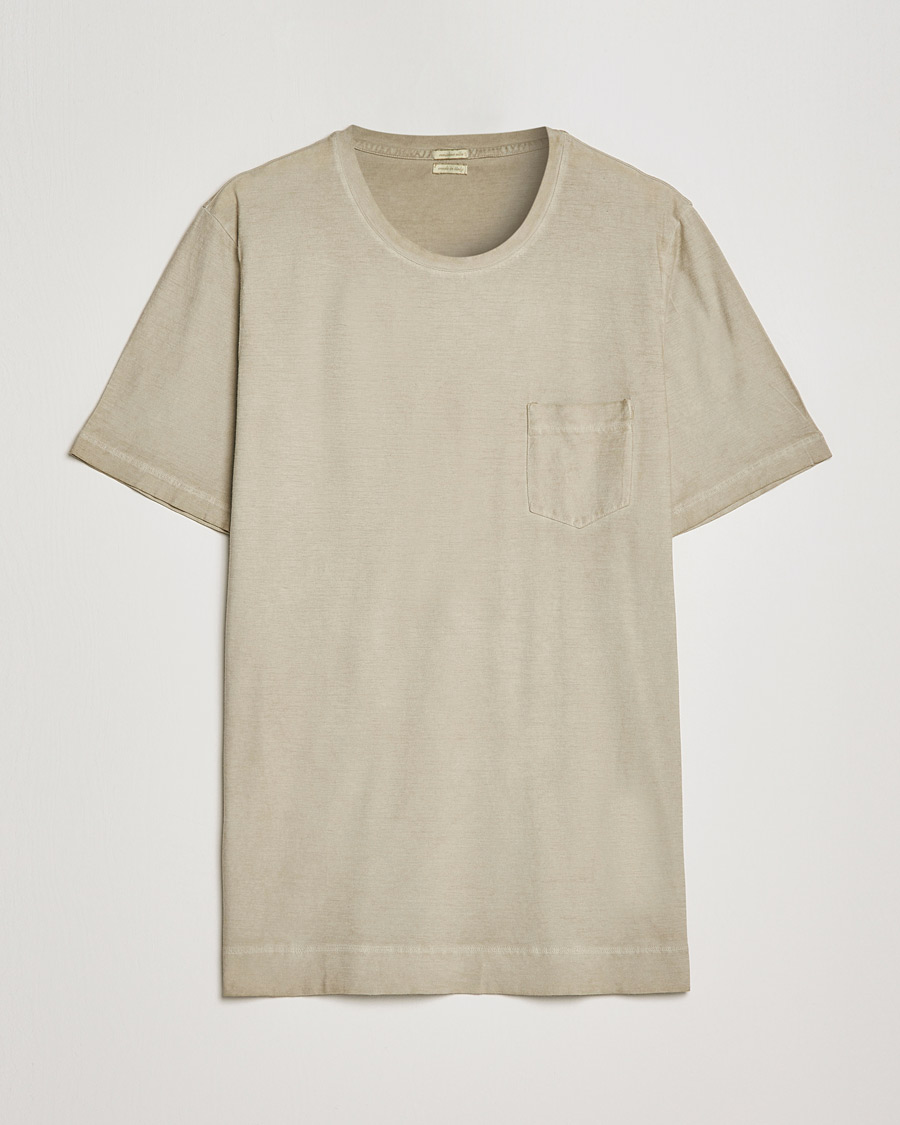 Herren | T-Shirts | Massimo Alba | Panarea Watercolor T-Shirt Chalk