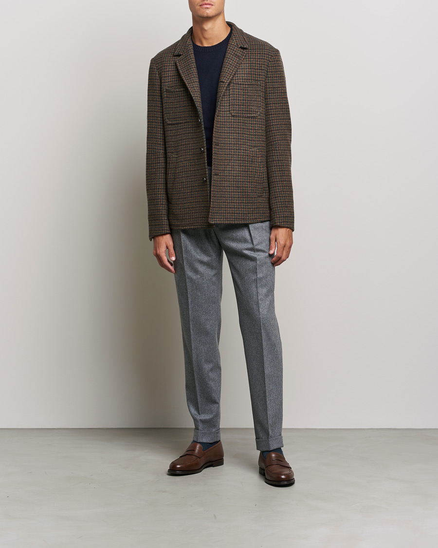 Herren | Jacken | Massimo Alba | Soft Tweed Jacket Bosco Check