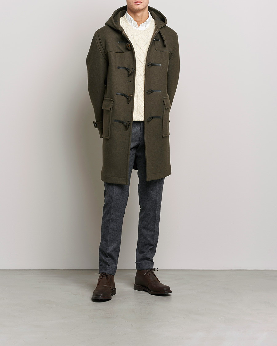 Herren | Jacken | Mackintosh | Weir Duffle Coat Dark Olive