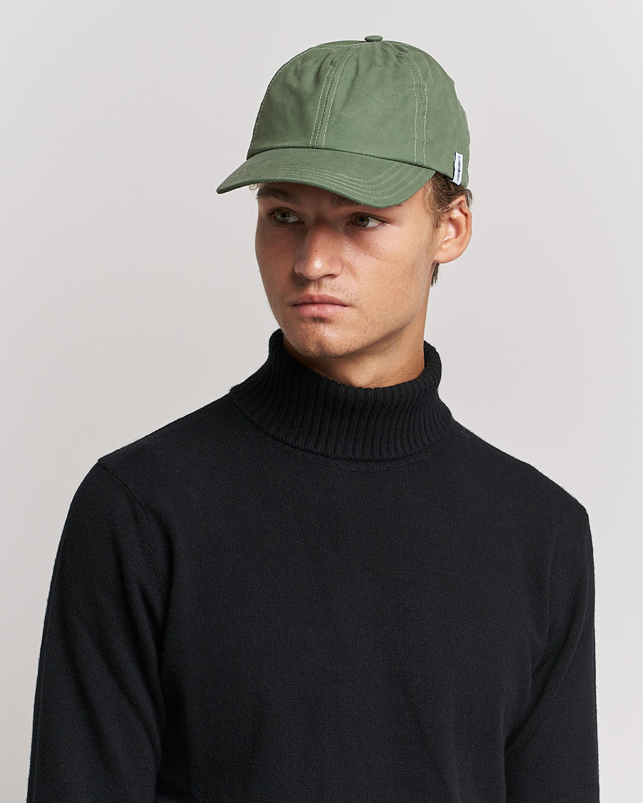 Herren | Mackintosh Tipping Baseball Cap Winter Moss | Mackintosh | Tipping Baseball Cap Winter Moss