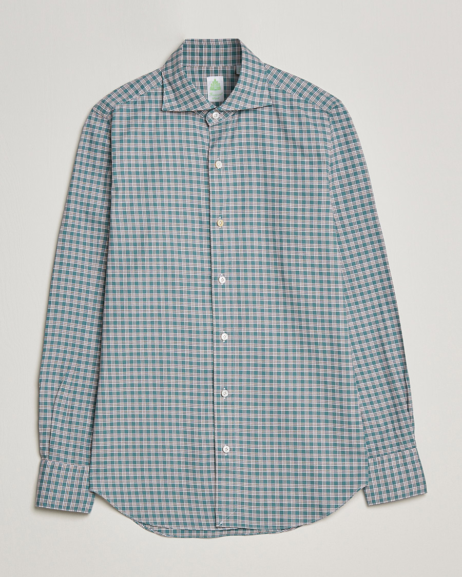 Herren | Hemden | Finamore Napoli | Tokyo Slim Shirt Green Check