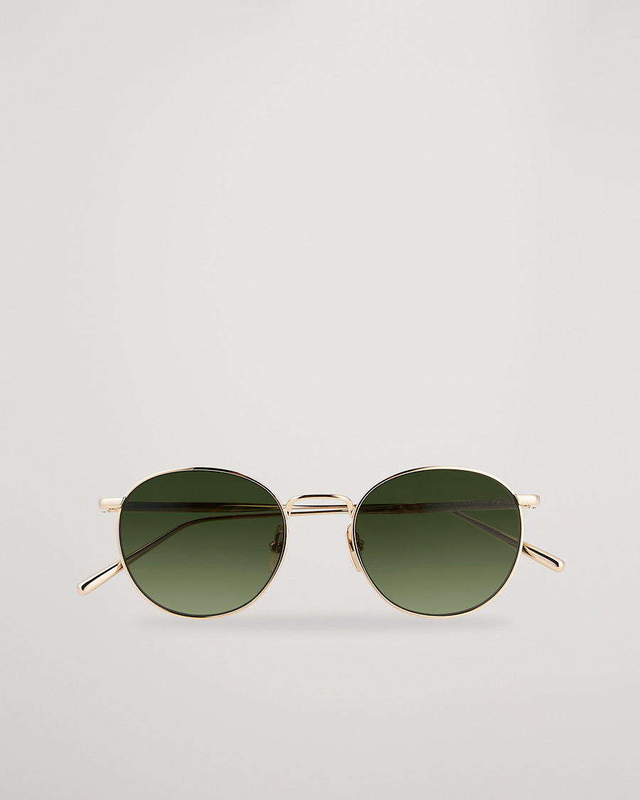 Herren | CHIMI Round Polarized Sunglasses Gold/Green | CHIMI | Round Polarized Sunglasses Gold/Green