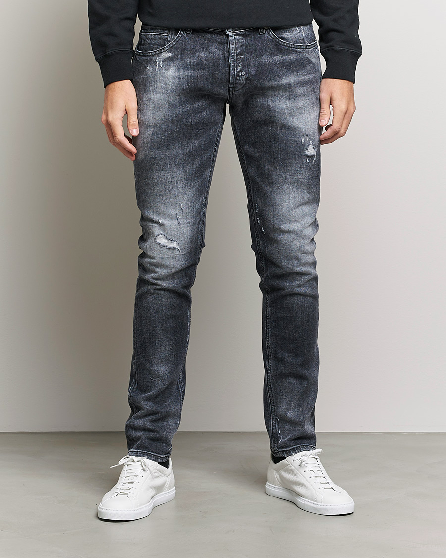 Herren | Jeans | Dondup | George Destroyed Jeans Grey/Black