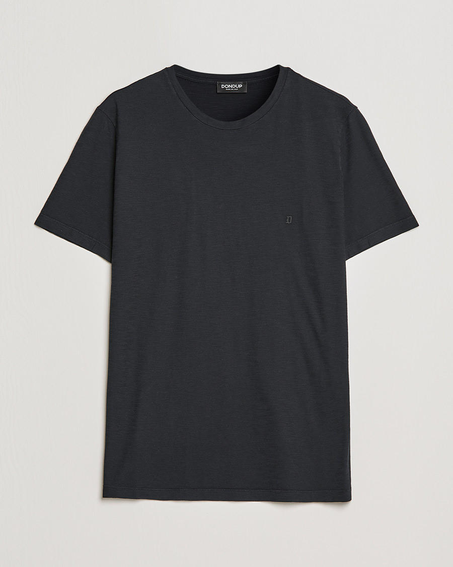 Herren | T-Shirts | Dondup | Cotton Slub Tee Black