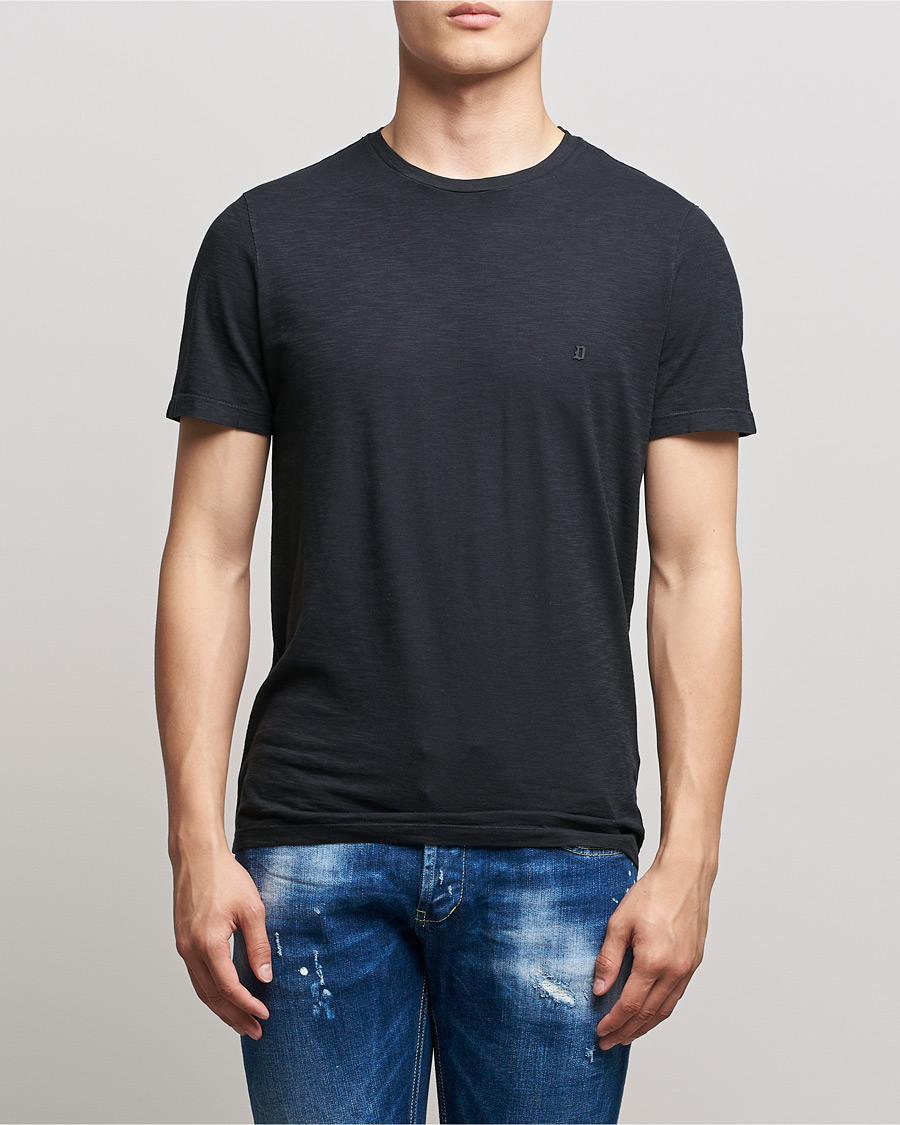 Herren | T-Shirts | Dondup | Cotton Slub Tee Black